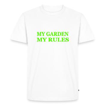 Jardin - T-shirt Premium bio Homme - blanc - Devant - Nico (187cm)