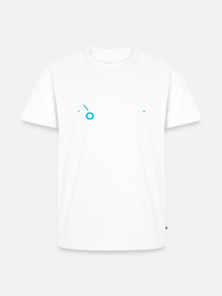 Pfeil "Loslassen" - Männer Premium Bio T-Shirt - Weiß