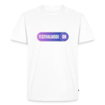Festival Fashion ON - T-shirt Premium bio Homme - blanc - Devant - Nico (187cm)