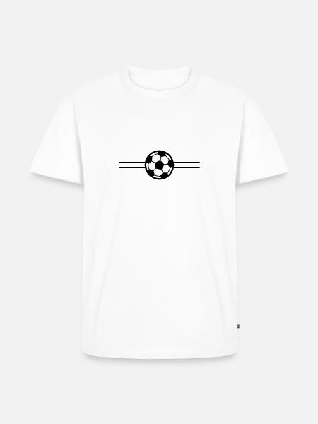 Soccer Ball Icon - Men's Premium Organic T-Shirt - white