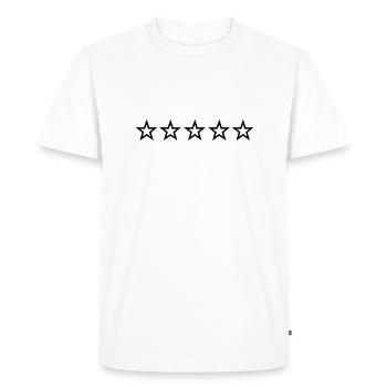 stars - T-shirt Premium bio Homme - blanc - Devant - Nico (187cm)