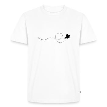 schmetterling - Men's Premium Organic T-Shirt - white - Front - Nico (187cm)