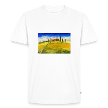 Motif toscan typique - T-shirt Premium bio Homme - blanc - Devant - Nico (187cm)