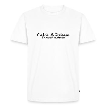 as23_cr_zander_hunter - Men's Premium Organic T-Shirt - white - Front - Nico (187cm)