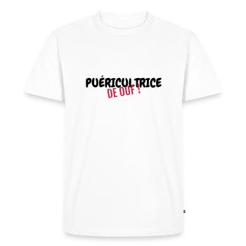 Nursery Nurse Kinderpflegerin Puéricultrice Baby - Men's Premium Organic T-Shirt - white - Front - Nico (187cm)