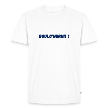 Bretagne - Boulc'hurun ! - T-shirt Premium bio Homme - blanc - Devant - Nico (187cm)