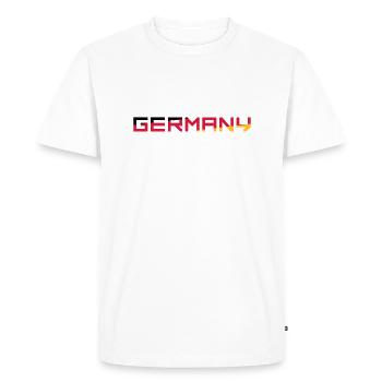 Team Germany Germany Colors Black Red Gold G - Men's Premium Organic T-Shirt - white - Front - Nico (187cm)