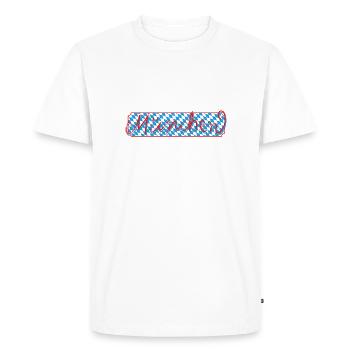 Munich - Men's Premium Organic T-Shirt - white - Front - Nico (187cm)