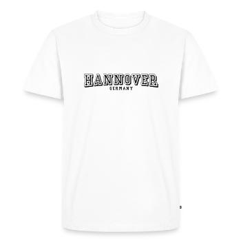 Hanovre - T-shirt Premium bio Homme - blanc - Devant - Nico (187cm)