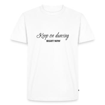 Dancing Dance Music - Men's Premium Organic T-Shirt - white - Front - Nico (187cm)