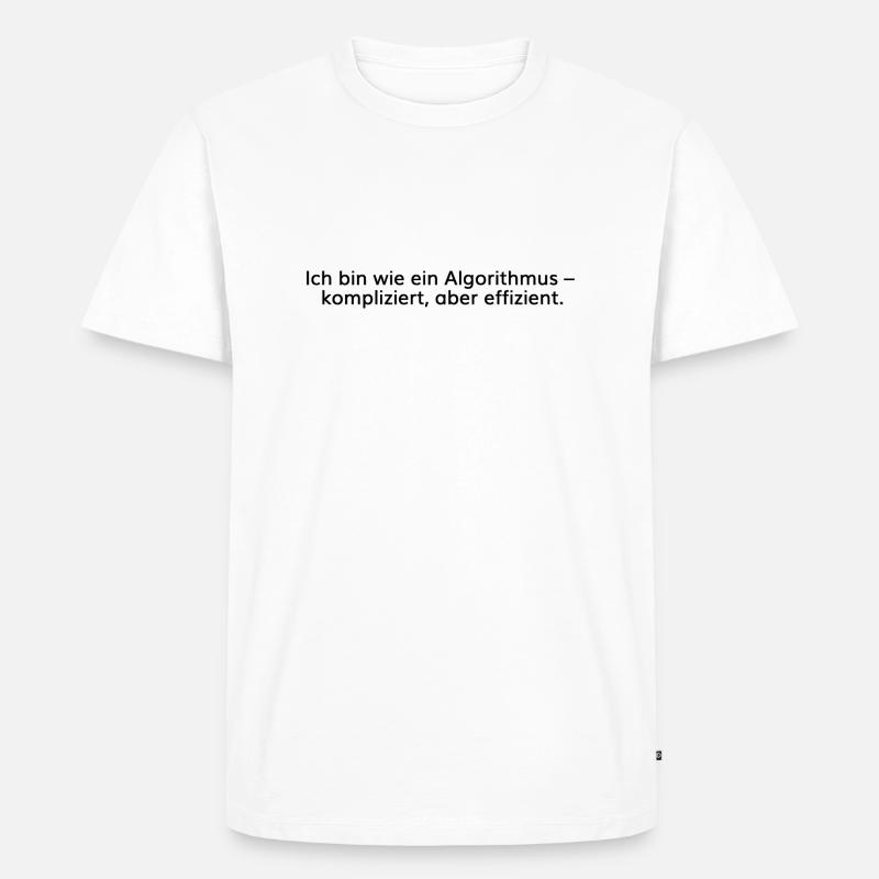 Mimikama Algorithmus - Männer Premium Bio T-Shirt - Weiß