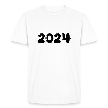 2024 - T-shirt Premium bio Homme - blanc - Devant - Nico (187cm)