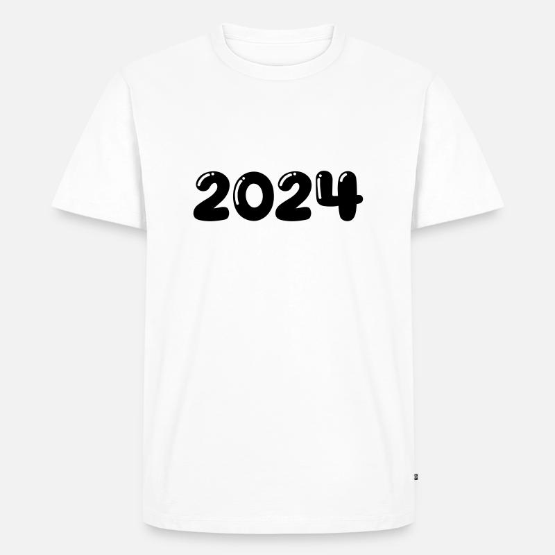 2024 - Männer Premium Bio T-Shirt - Weiß