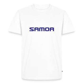 Logo des Samoa - Polynésie - Mers du Sud - T-shirt Premium bio Homme - blanc - Devant - Nico (187cm)