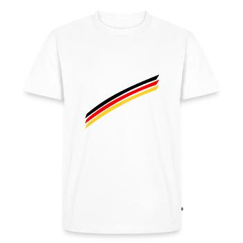 drapeau Allemagne - T-shirt Premium bio Homme - blanc - Devant - Nico (187cm)