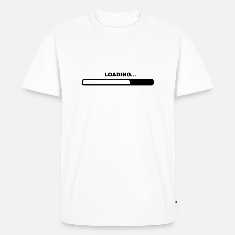 loading_f1 - Männer Premium Bio T-Shirt - Weiß