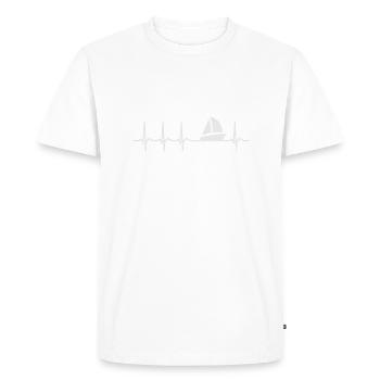 navigation à voile - T-shirt Premium bio Homme - blanc - Devant - Nico (187cm)