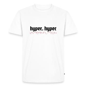 hyper hyper hyperinflation - Men's Premium Organic T-Shirt - white - Front - Nico (187cm)
