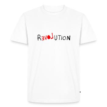 Love Revolution - T-shirt Premium bio Homme - blanc - Devant - Nico (187cm)