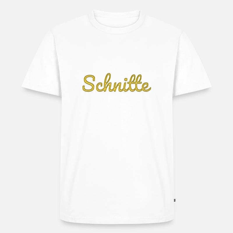 Schnitte - Männer Premium Bio T-Shirt - Weiß