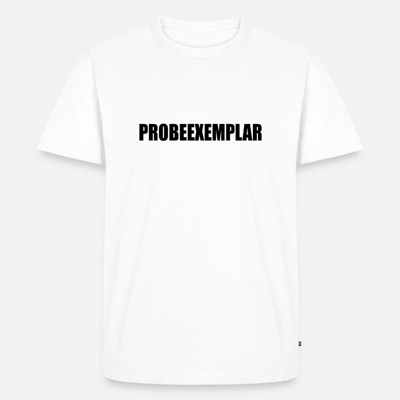 PROBEEXEMPLAR - Männer Premium Bio T-Shirt - Weiß