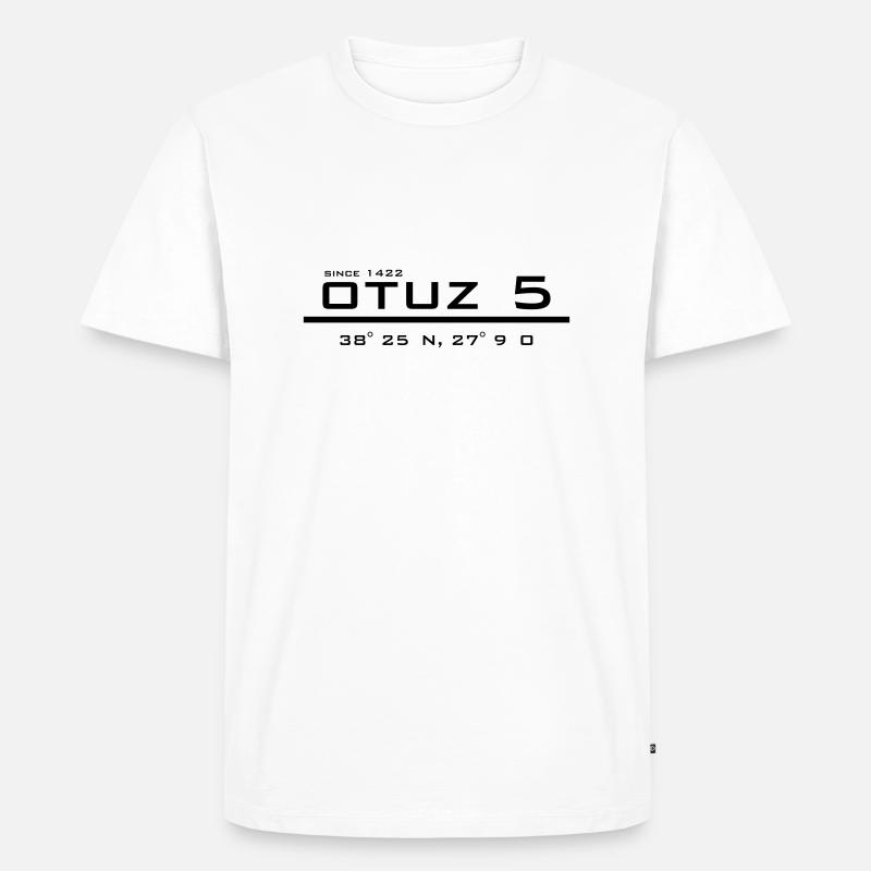 IZMIR - Männer Premium Bio T-Shirt - Weiß
