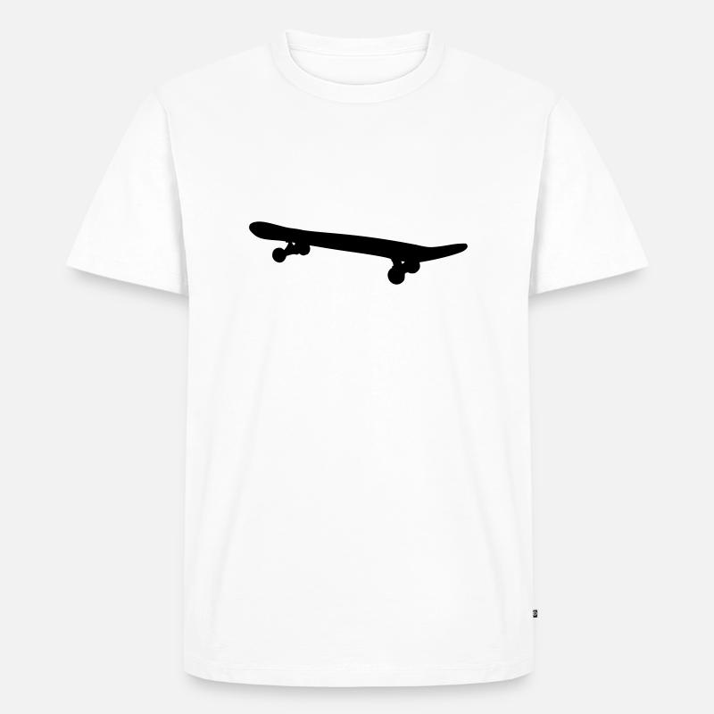 Skateboard - Männer Premium Bio T-Shirt - Weiß