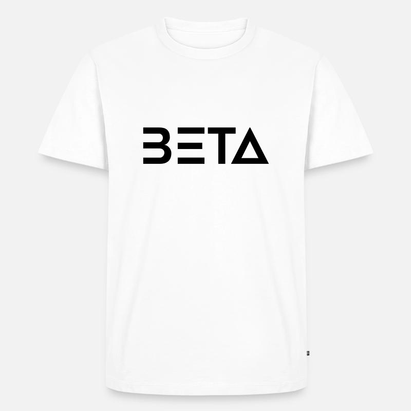 beta 2 - Männer Premium Bio T-Shirt - Weiß