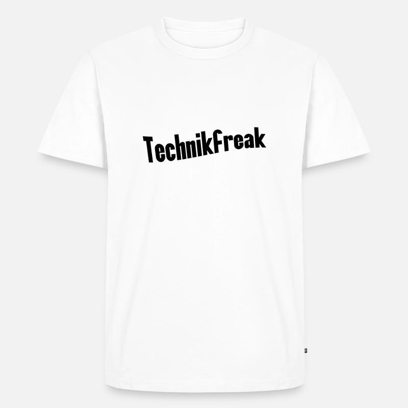 Technikfreak - Männer Premium Bio T-Shirt - Weiß