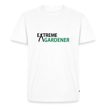 Jardin - T-shirt Premium bio Homme - blanc - Devant - Nico (187cm)