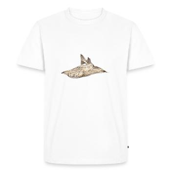 Angelote - Angel shark - Shark - Requin ange - Men's Premium Organic T-Shirt - white - Front - Nico (187cm)