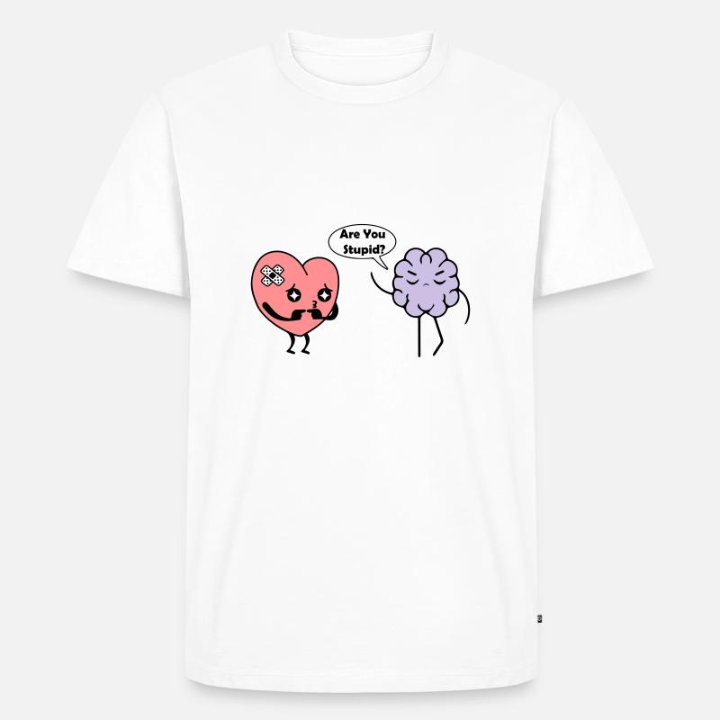 Apprendre le coeur - T-shirt Premium bio Homme - blanc