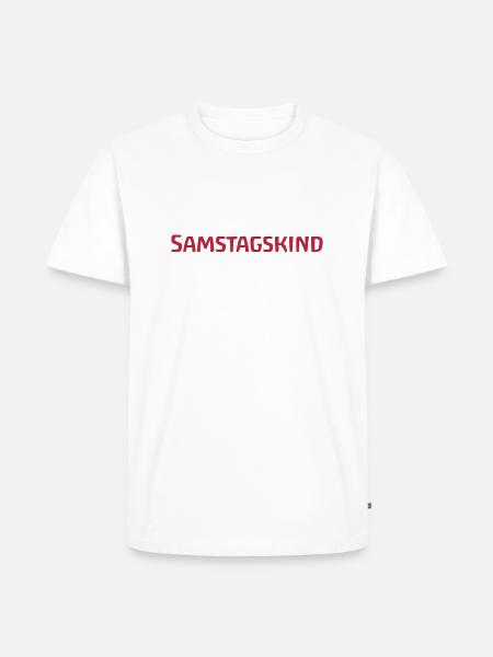 Saturday child - Men's Premium Organic T-Shirt - white