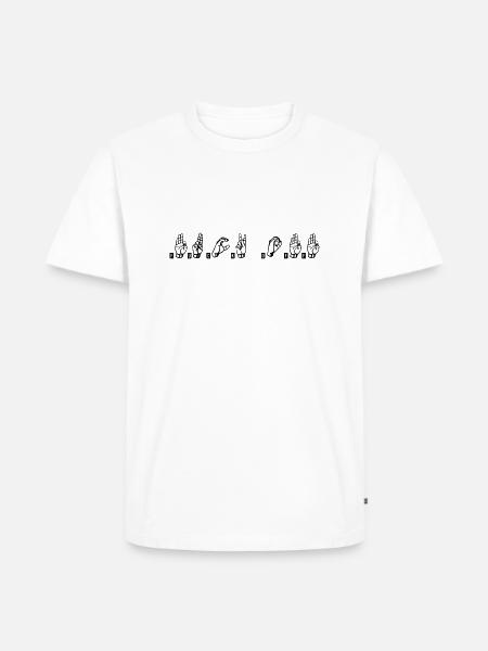 fuckoff_3 - Männer Premium Bio T-Shirt - Weiß
