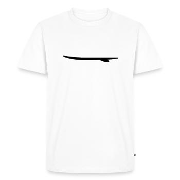 surfboard_vec_1 fr - T-shirt Premium bio Homme - blanc - Devant - Nico (187cm)