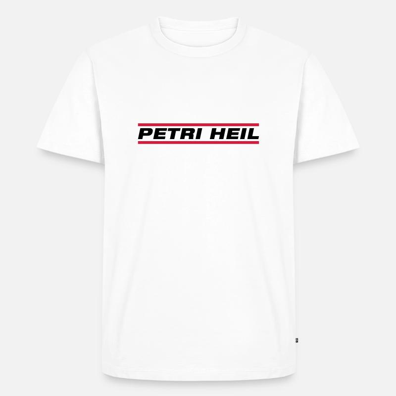 petri_heil_zu2 - Männer Premium Bio T-Shirt - Weiß