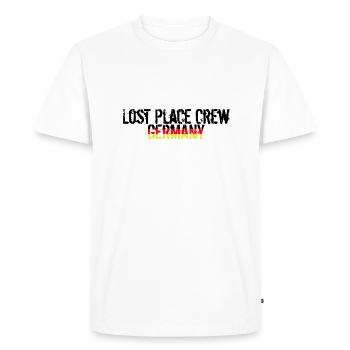 Lost Place Crew Germany - Men's Premium Organic T-Shirt - white - Front - Nico (187cm)