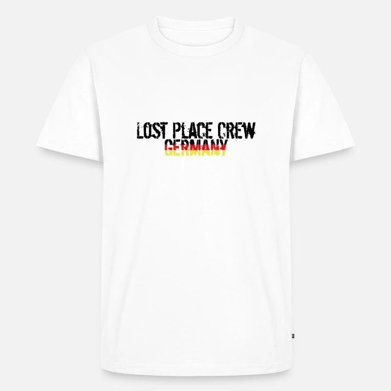 Lost Place Crew Germany - Männer Premium Bio T-Shirt - Weiß