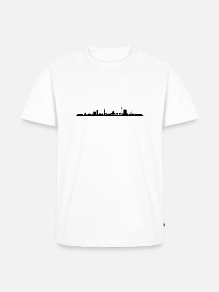 Skyline - Dortmund - Männer Premium Bio T-Shirt - Weiß