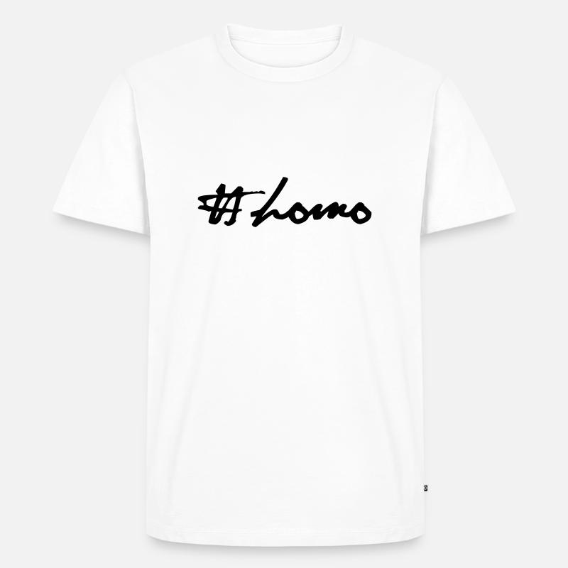 # homo - Männer Premium Bio T-Shirt - Weiß