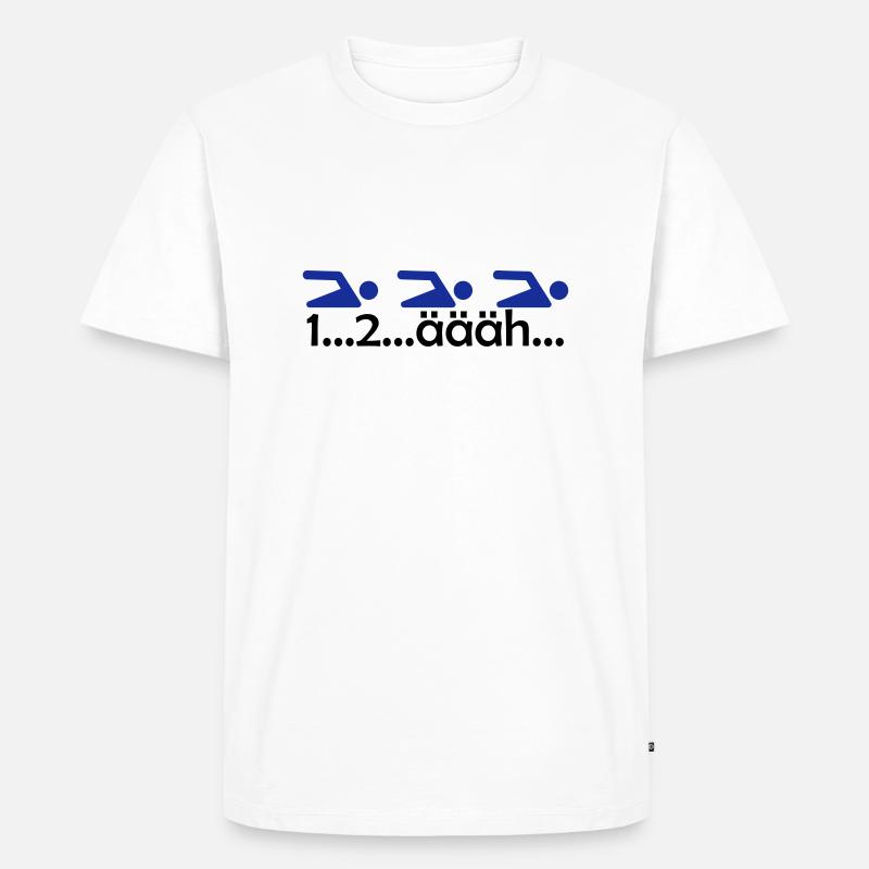 1 ... 2..äääh - Men's Premium Organic T-Shirt - white