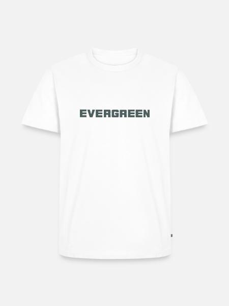 EVERGREEN - Männer Premium Bio T-Shirt - Weiß
