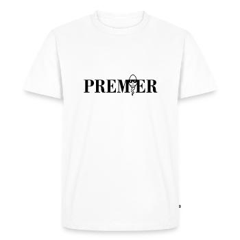 Premier spermatozoïde - T-shirt Premium bio Homme - blanc - Devant - Nico (187cm)