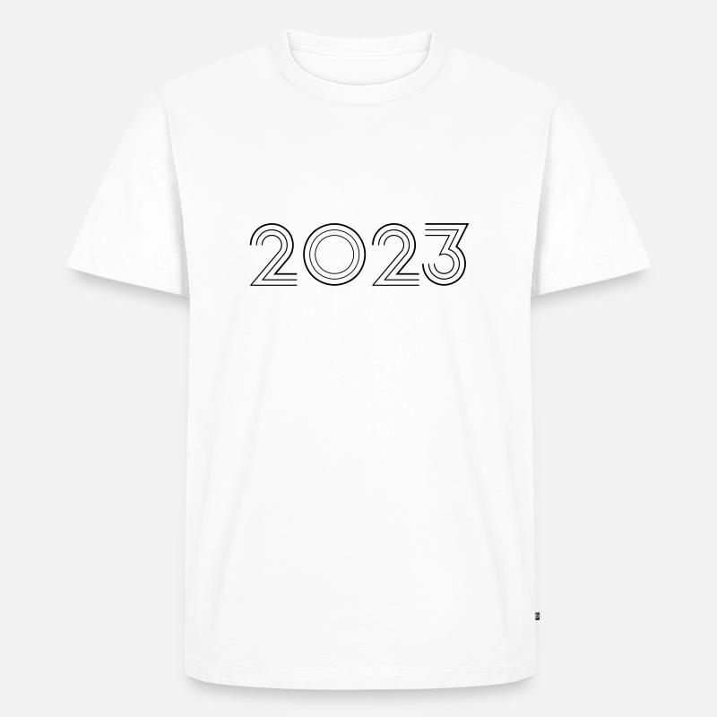 2023 - Männer Premium Bio T-Shirt - Weiß