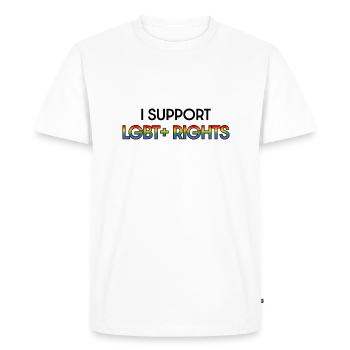 support lgbt rights LGBT lgbtqi queer - Men's Premium Organic T-Shirt - white - Front - Nico (187cm)