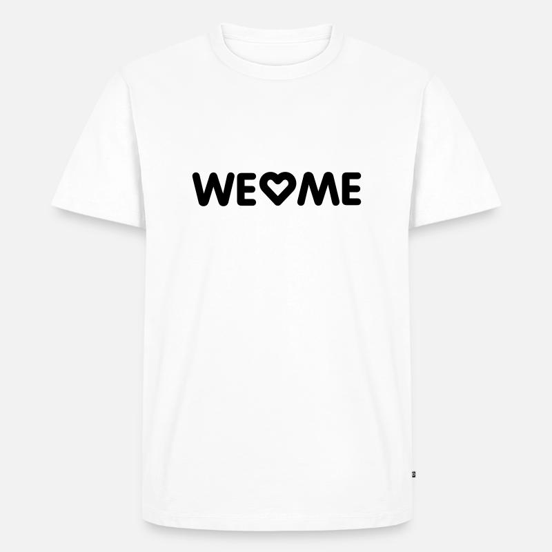 WE♡ME - Männer Premium Bio T-Shirt - Weiß