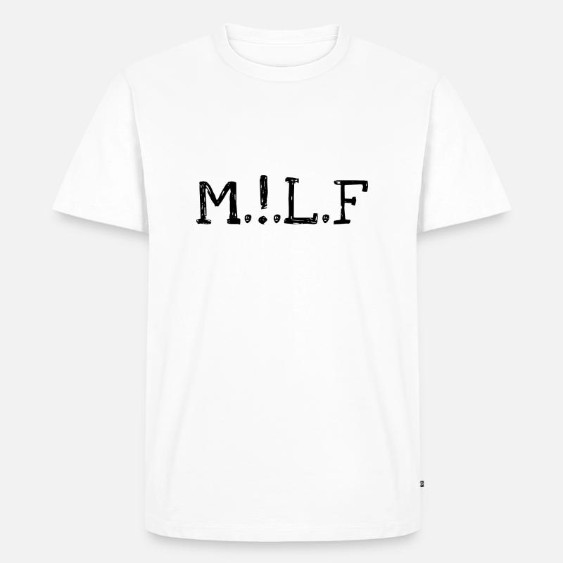 M!lf - Männer Premium Bio T-Shirt - Weiß