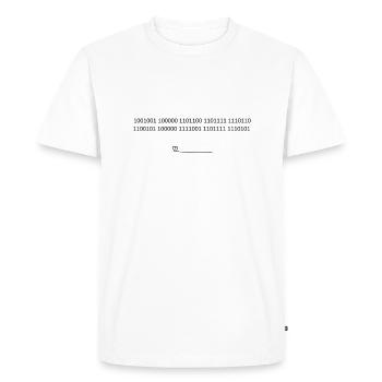 SecretLoveBlack - Men's Premium Organic T-Shirt - white - Front - Nico (187cm)