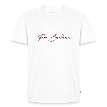 par excellence French France special unique LZN - Men's Premium Organic T-Shirt - white - Front - Nico (187cm)