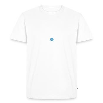 Vos commentaires sont appréciés maintenant Payez 8 dollars - T-shirt Premium bio Homme - blanc - Devant - Nico (187cm)